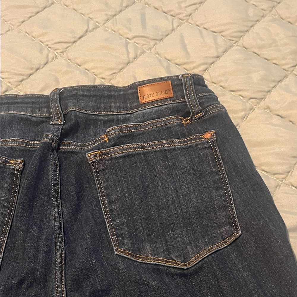 Judy Blue Dark Indigo Straight Leg Jeans - Picture 5 of 8